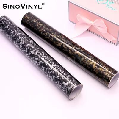 SINOVINYL Pattern Gloss Silver Gold Black Forged Carbon For Wholesales