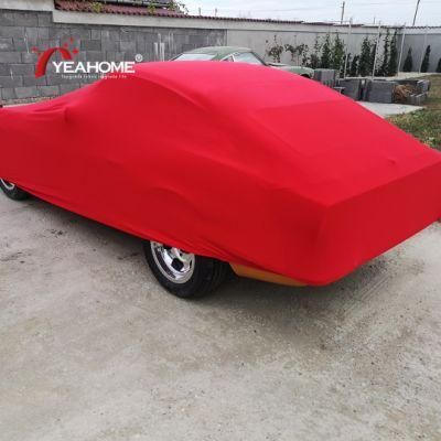 Vintage Car Indoor Protective Car Cover 4-Way Elastic Dust-Proof Anti-Scratch Auto Cover