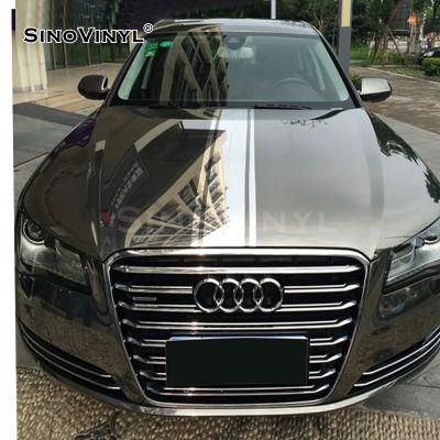 SINOVINYL Free Sample Stickers For Furniture Chrome Mirror Black Car Vinyl Wrapping Auto Cover