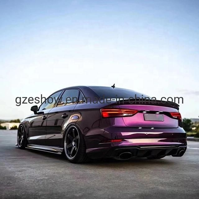 Glossy Midnight Purple Car Wrap Air Bubble Free Car Sticker