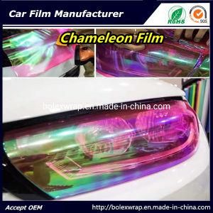 Chameleon Green Car Light Vinyl Sticker Chameleon Car Headlight Tint Vinyl Films Car Lamp Film