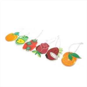 Scent Hanging Paper Auto Perfume Lasting Fragrance Strawberry Lemon Scent Car Air Freshener