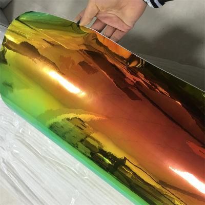 Laser Car Wrap Film Holographic Chrome Rainbow Sticker Car Film Vinyl