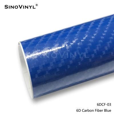 SINOVINYL 6D Carbon Fibre Body Spray Paint Car Wrapping Foil Gloss Black Vinyl Film Stickers