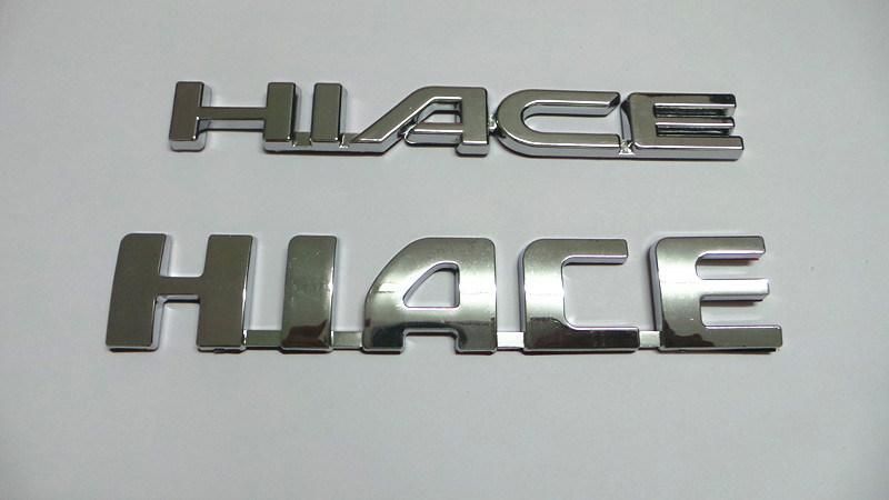 3D Glossy Black ABS Plastic Letter Nameplate Car Body Sticker