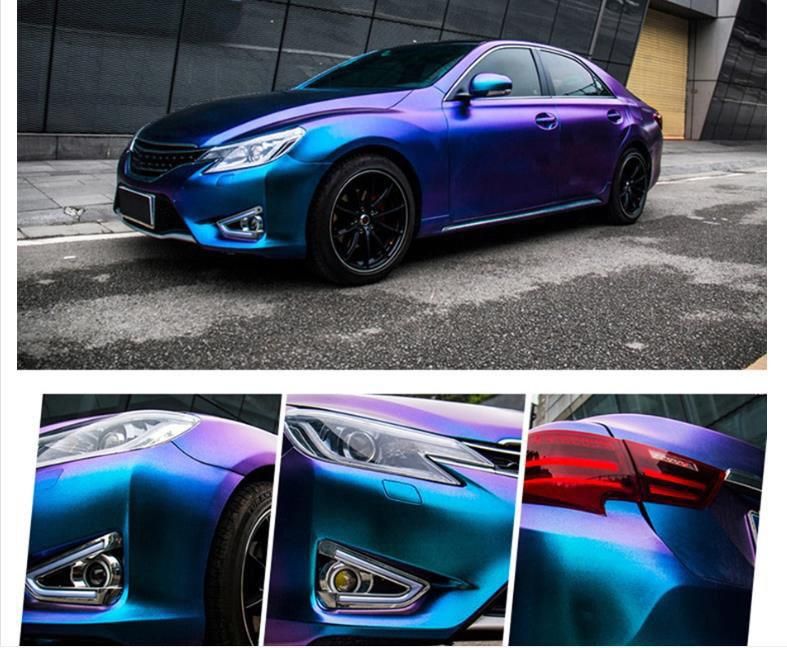 Fancy Galactic Sparkling Chameleon Car Wrap Vinyl