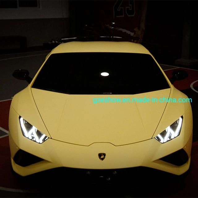 Matte Light Yellow Color Changing Car Wrap Viny