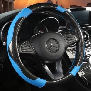 Car Accessories PVC Carbon Fibre Car Steering Wheel Cover