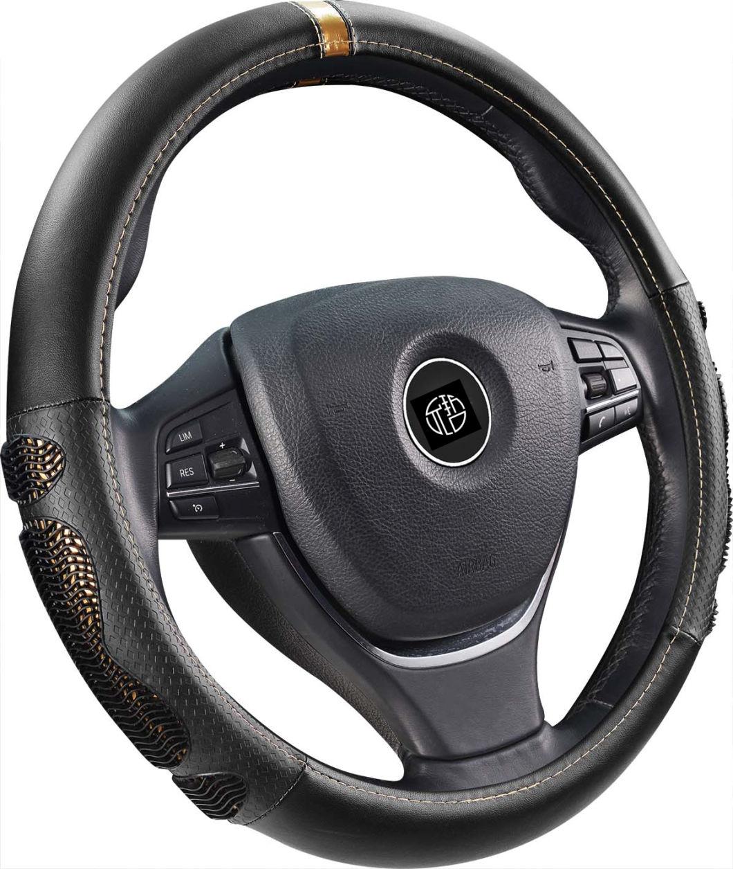 High Quality PU Massage Steering Wheel Cover for Tesla, BMW, Mercedes Benz, Honda