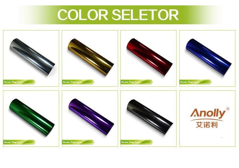 Automotive China Manufacturer Metallic Chrome Car Color Change Film