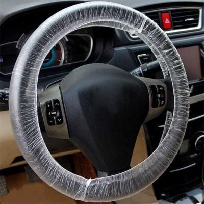 Universal Disposable Plastic Steering Wheel Cover Waterproof Car Interior Accessories