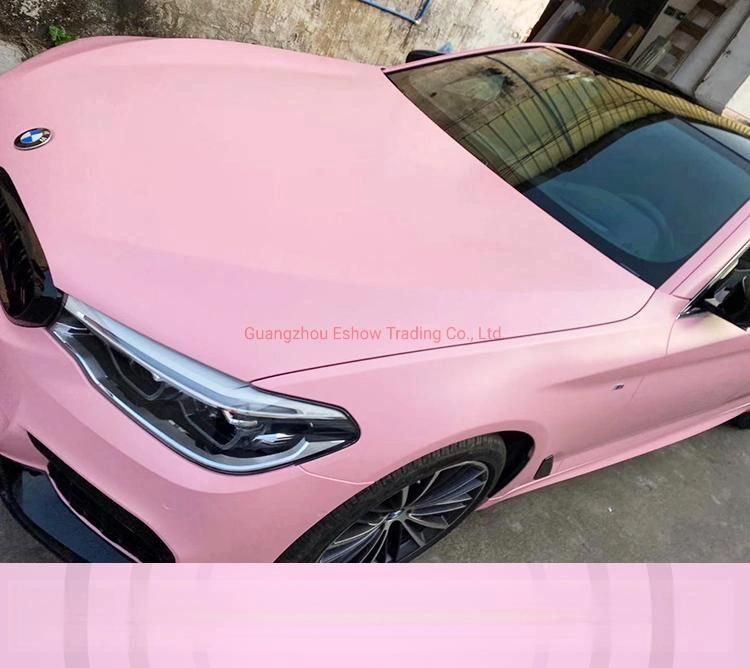 Self Adhesive Vinyl Uitra Matte Vinyl Wrap Carnation Pink Car Sticker