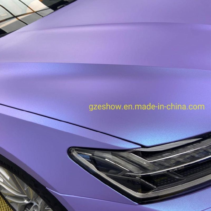 Bubble Free Self-Adhesive Purple Vinyl Roll Car Sticker Wrap