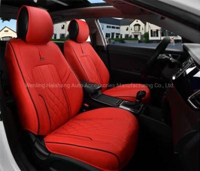 Hot Fashion Car Accessory Full Covered Car Seat Cover PVC Leather Car Seat Cushion Car Decoration Auto Spare Part