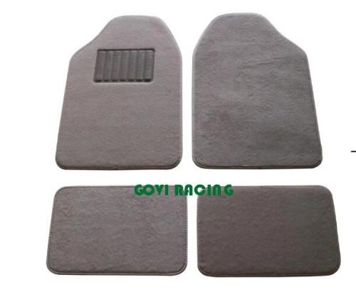 4PCS/Set Car Mats Black Rubber Carpet with PVC for SUV