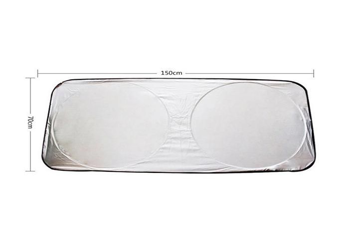 Foldable Front Square / Circle Nylon Silver Shape Car Sunshade for Windshield