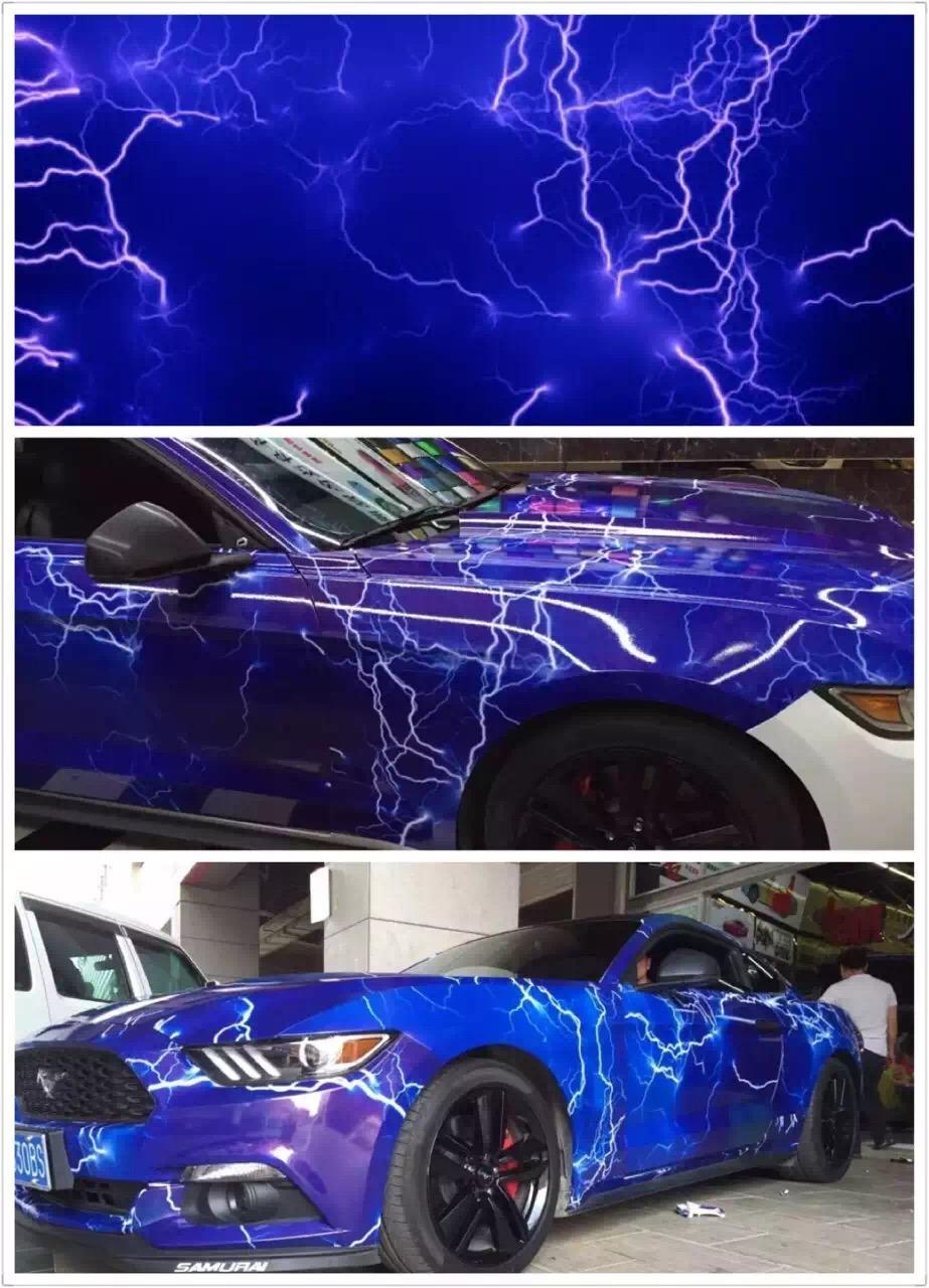 Lightning Car Full Body Decoration Wrapping Vinyl Sticker