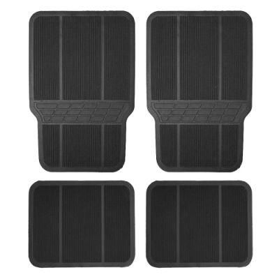 Much Cheaper Universal Car Mat PVC Foot Mat Hot Selling 4PCS Car Rubber Mat All Weather Protection