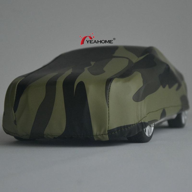 Water-Proof Sedan Cover Anti-UV Elastic Camouflage Outdoor Car Cover Printing Auto Cover