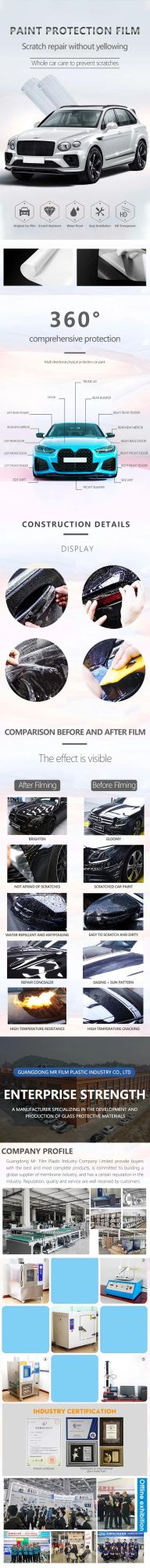 Water Proof Car Glass Protection Film Car Glass Windows Film