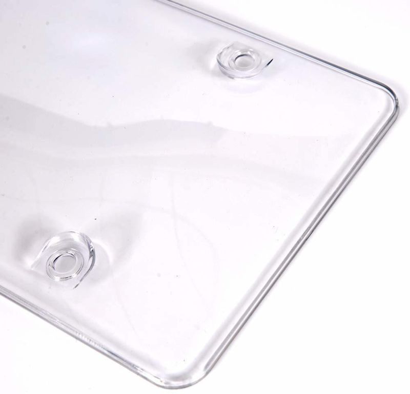 Hot Sellers Car Accessories 2 Pieces of Clear Bubble Design License Plate Covers