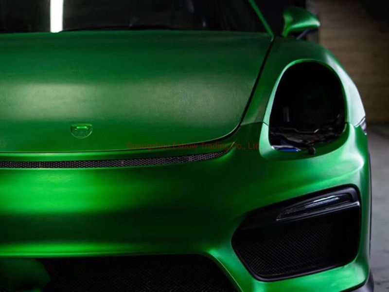 Car Color Changing Film Ice Brushed Green Paint Protection Car Film