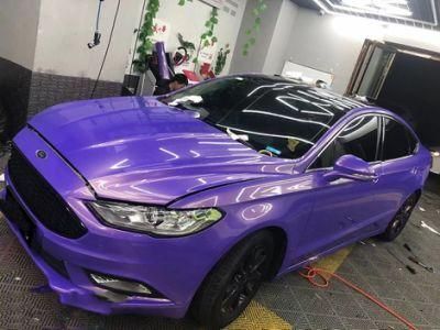 Car Styling Wrap Magic Gold Violet Vinyl Film Purple Sticker