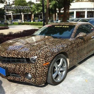 SINOVINYL Leopard Skin Air Free PVC Car Body Skin Vinyl Film