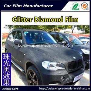 Black Brilliant Diamond Film, Pearlized Diamond Car Body Vinyl Car Wrap Vinyl Film