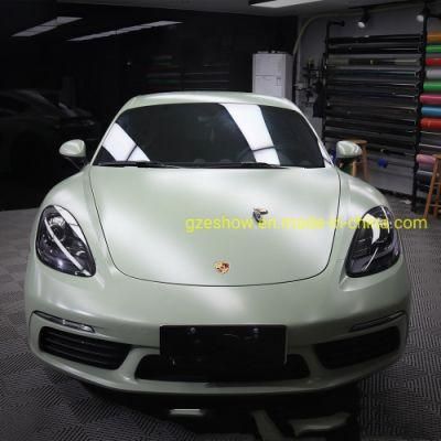 Matte Green Vinyl Wrap Car Body Color Changing Sticker