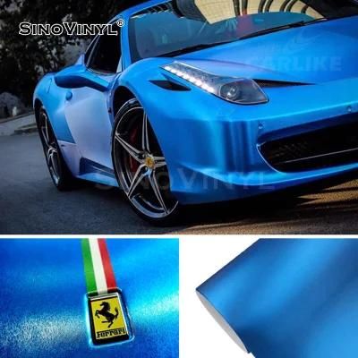 SINOVINYL Phone Wrap Metallic Matte Chrome Brushed Vinyl Auto Wrapping Car Waterproof Vinyl