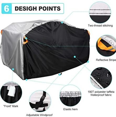 Anti-UV Waterproof 600d Polyester ATV Kart Cover