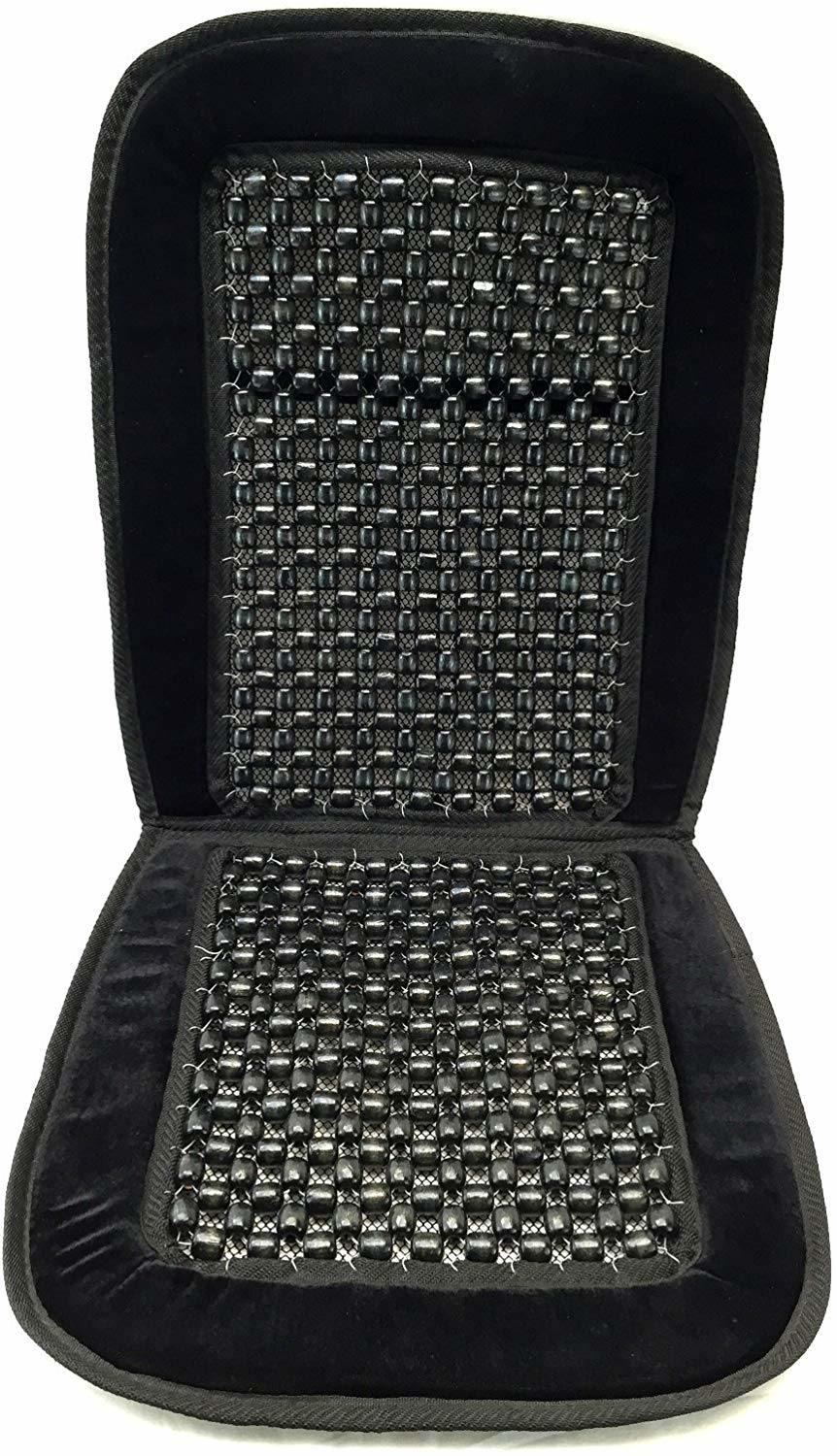 Car Accessory Black Beads Massage Cool Seat Cushion