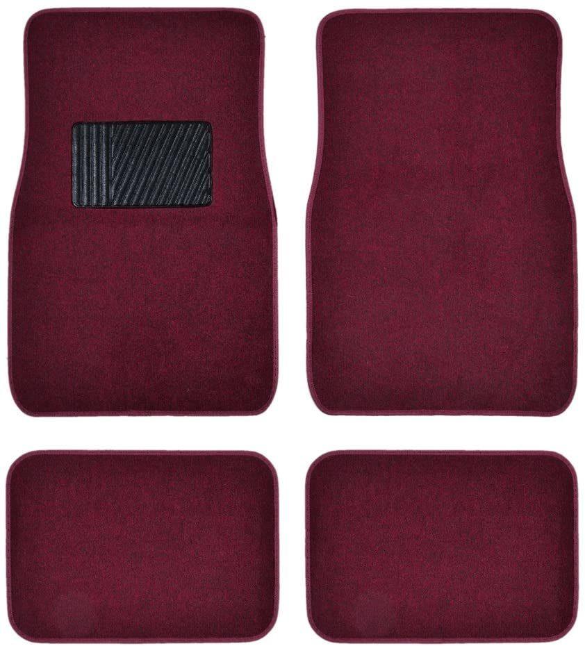 Car Accessory Carpet Floor Mats Red