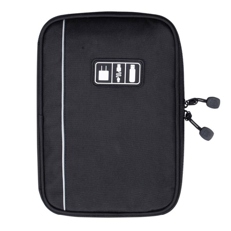 Distributor New Accessories Nylon Mens Travel USB Cable Organizer Bag for Electronic