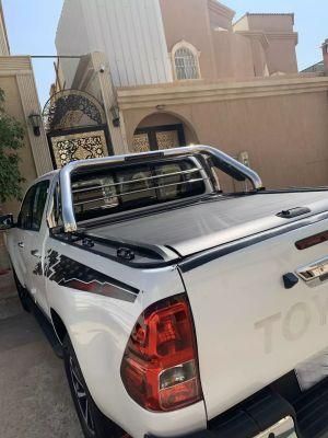 Auto Parts Hard Tri Fold Tonneau Cover for Toyota Hilux Revo /Vigo, Pickup Truck Bed Cover for D40/Dmax/Np300/L200