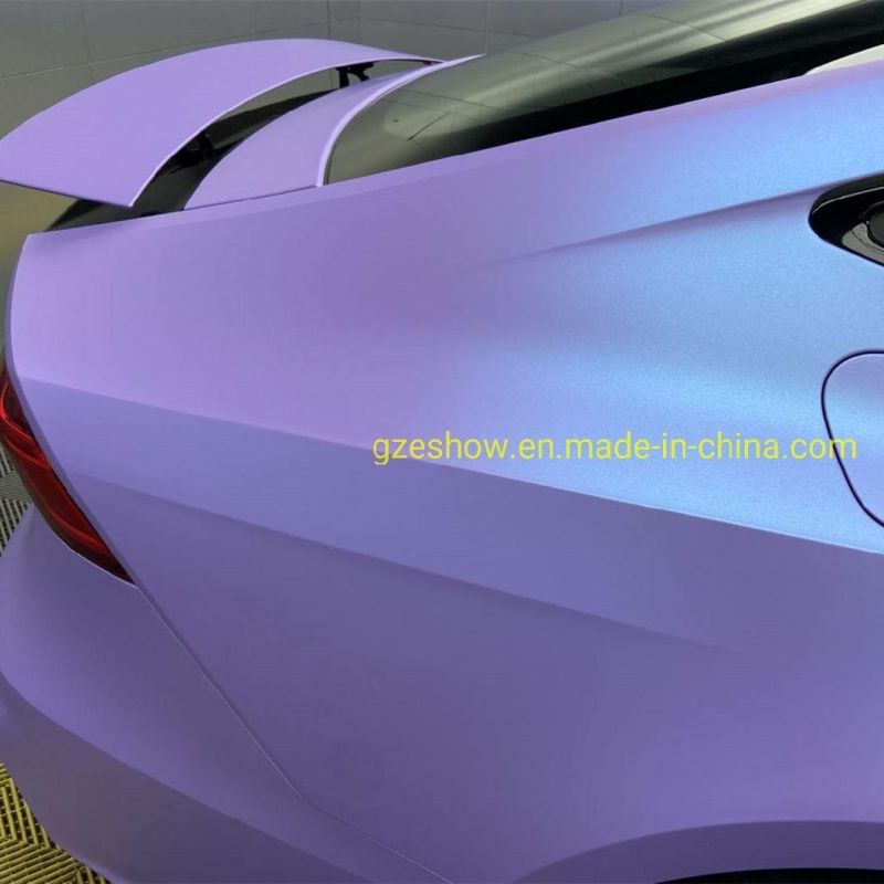 Bubble Free Self-Adhesive Purple Vinyl Roll Car Sticker Wrap