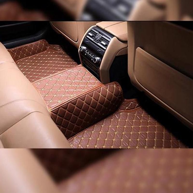 Universal 4PCS/Set Classic Design Anti-Slip PVC Rubber Car Mat