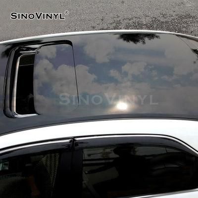 SINOVINYL Factory Supply Gloss Black Panoramic Sunroof Film Car Roof Mirror Protective Film