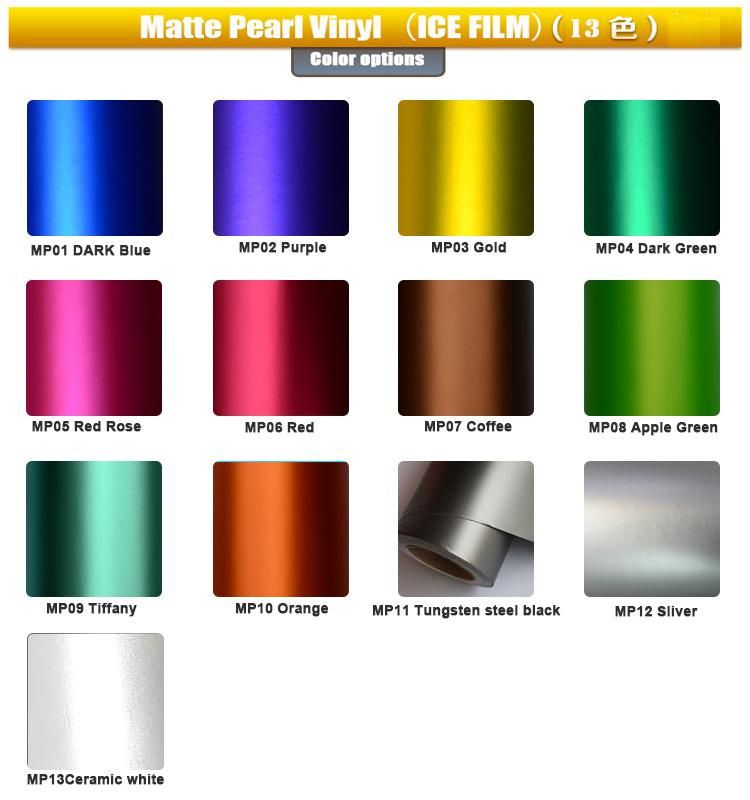 Tsautop 1.52*30m/20m Air Bubble Free New Style Colors Matte Chrome Vinyl Car Wrap