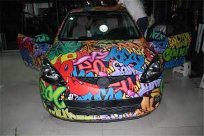 1.52*28m Size Bomb Graffiti Sticker Wrap Vinyl Decal Car