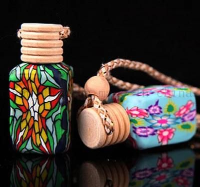 OEM Car Ceramic Pottery Pendant Essential Oil Perfume Bottle