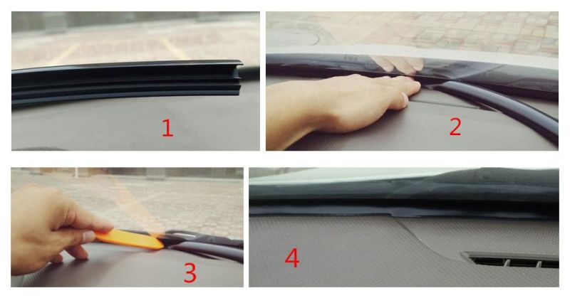 EPDM Sponge/Foam Rubber Weatherstrips for Automobile Front Windshield