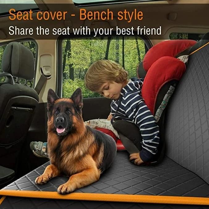 Dog Back Seat Cover Protector Waterproof Scratchproof Nonslip Hammock for Dogs Backseat Protection Against Dirt and Pet Fur Durable Pets Seat Covers for Cars