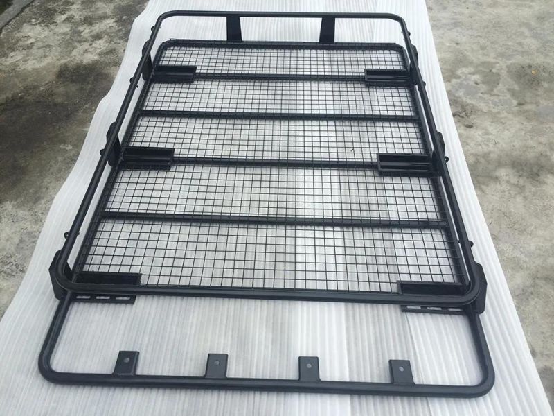 Hilux Dmax L200 Aluminum Car Roof Luggage Rack Carrier Basket