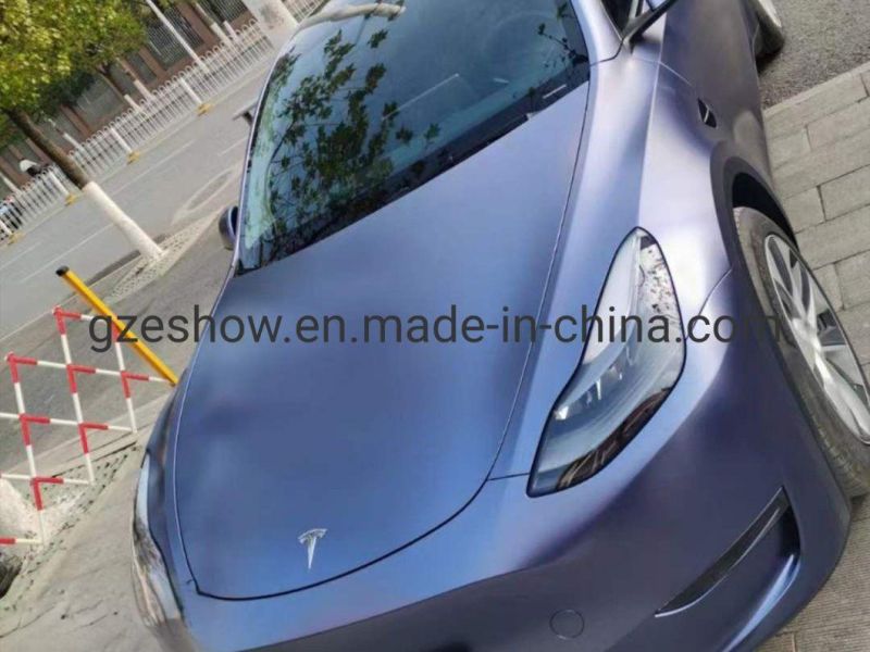 Metallic Cobalt Blue Vinyl Car Wrap Film for Car Decoration