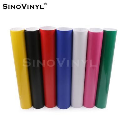 SINOVINYL Super Glossy Color Plotter PVC Graphic DIY Cutting Vinyl Permanent Self Adhesive Film