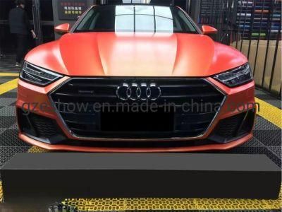 Car Decoration Matte Diamond Chameleon Gold Red Car Wrap Film