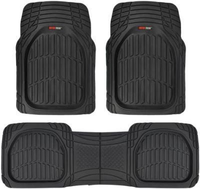 Contoured Gasket - Deep Disc Heavy Rubber Floor Mats for Automotive SUV Trucks and Vans - All-Weather Protection