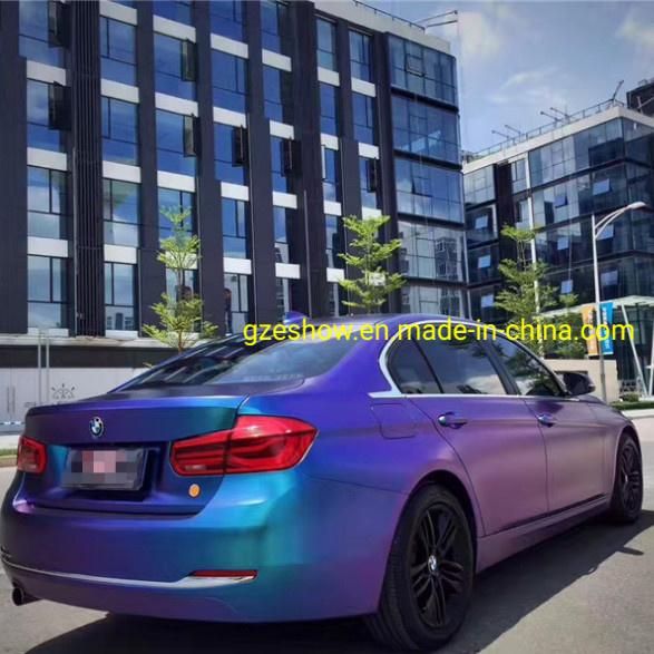 Change Blue to Purple Self-Adhesive Car Wrap Film